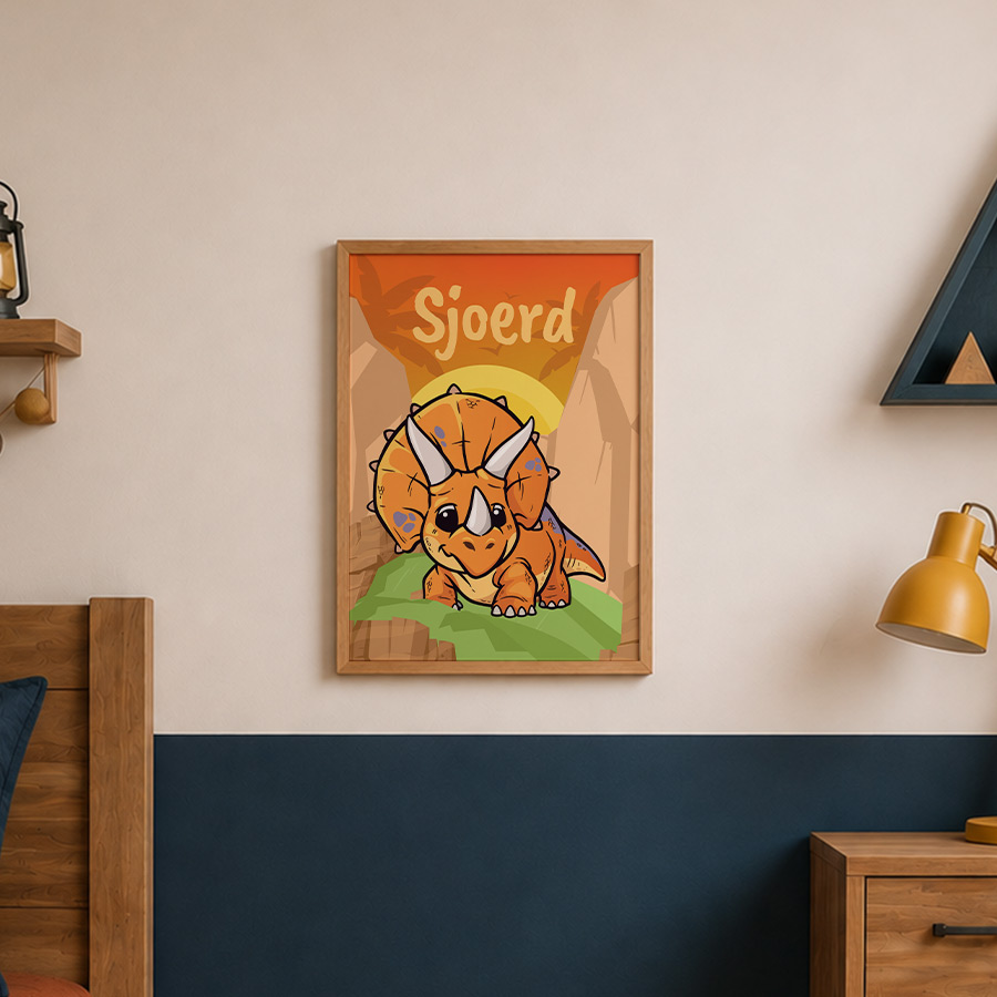 Bo de Dino – Poster – Met eigen naam - Afbeelding 4