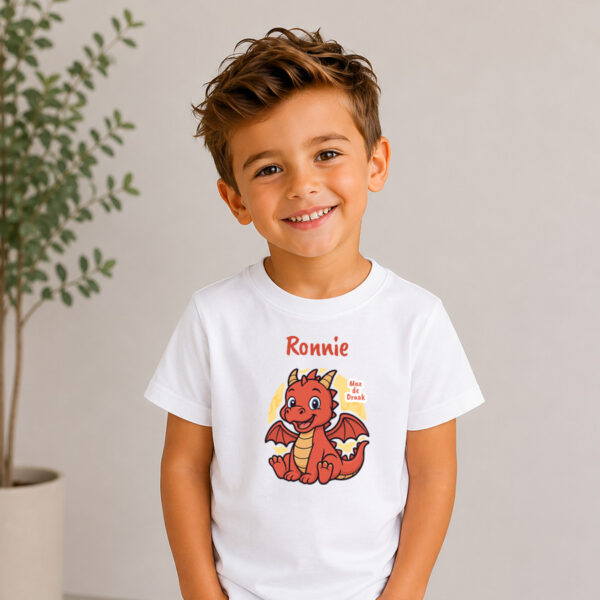 Max de Draak – T-shirt met naam – Unisex - 6 kleuren