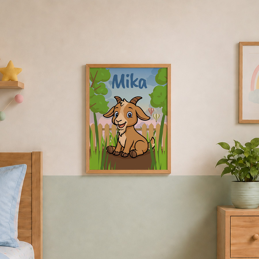 Puk de Geit – Poster – Met eigen naam - Afbeelding 4