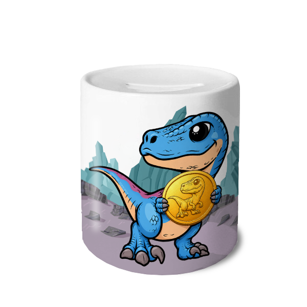 Spaarpot Zino de Dino met naam - Afbeelding 5