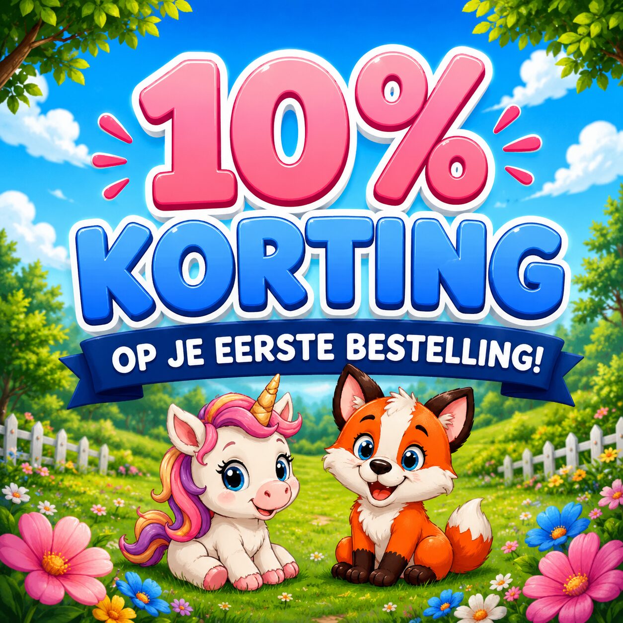10% korting op je eerste bestelling