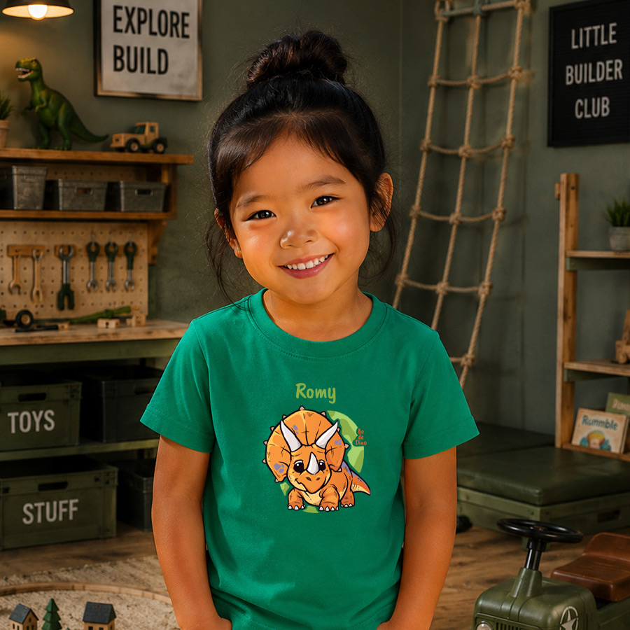 Bo de Dino - T-shirt met naam - Unisex - 7 kleuren