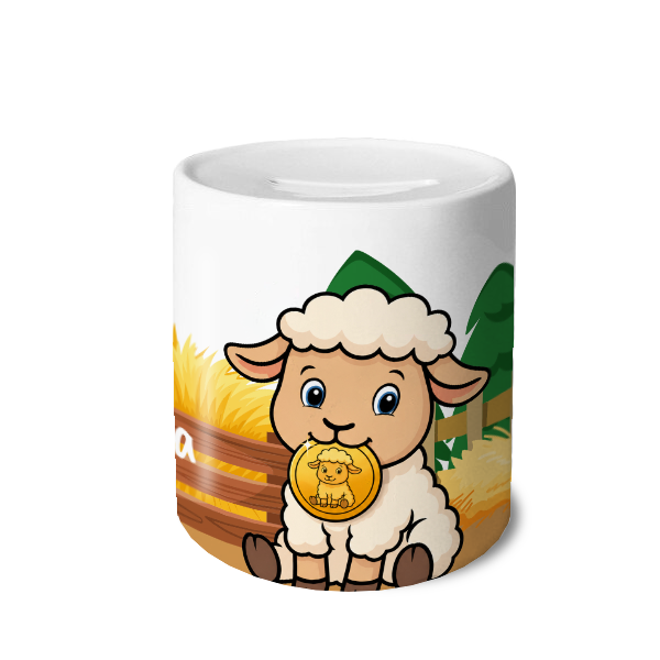 Dotje het Schaap - Spaarpot met eigen naam