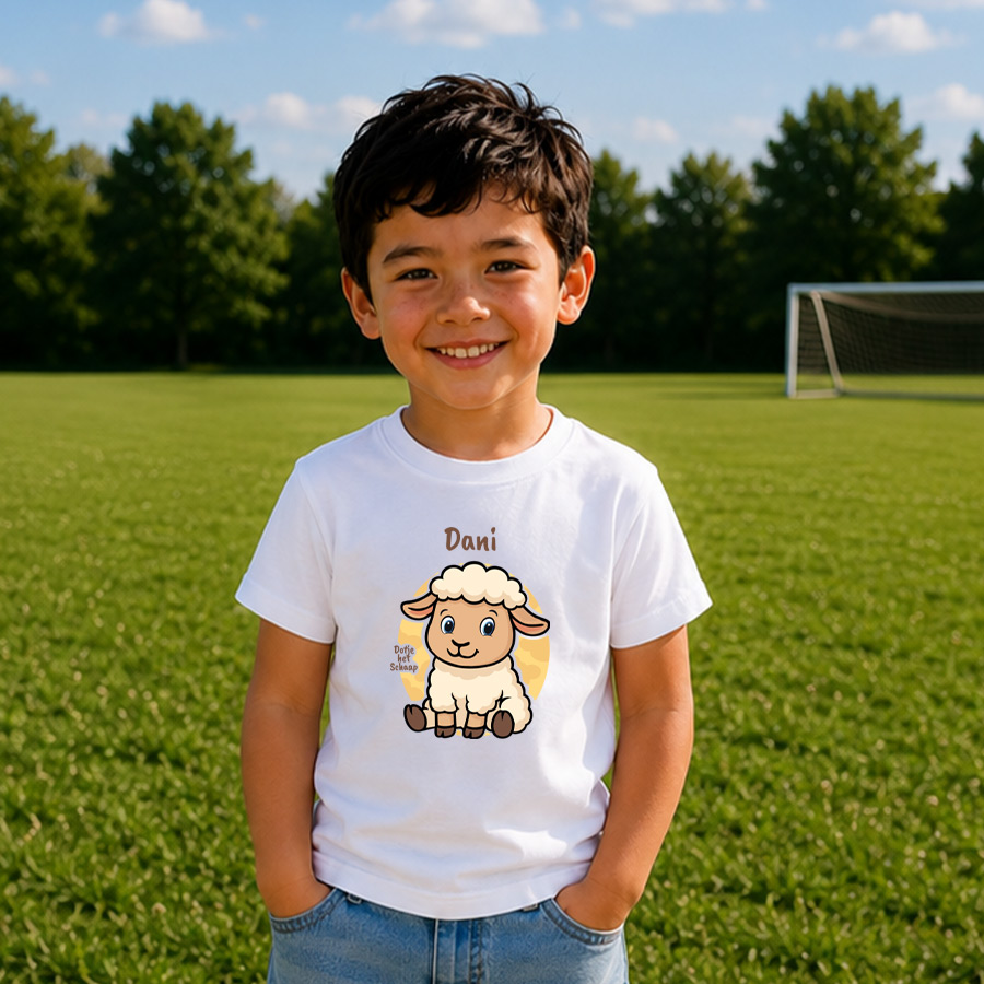 Dotje het Schaap - T-shirt met naam - Unisex - 5 kleuren
