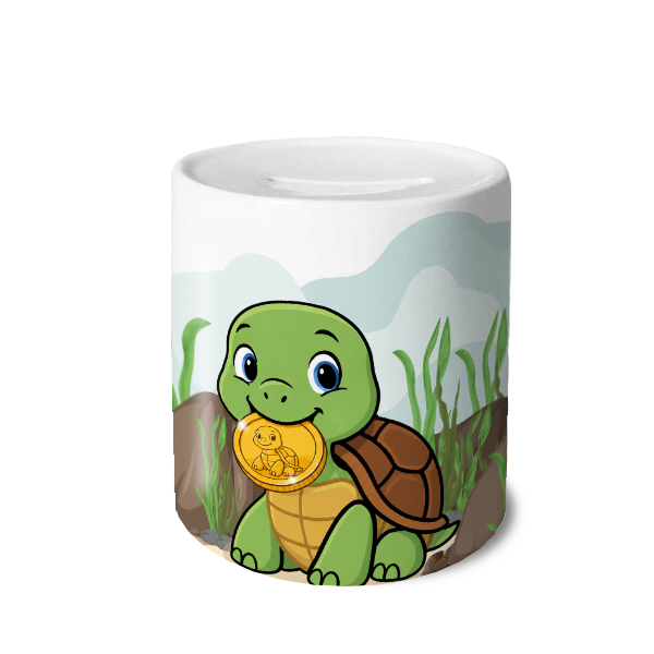 Guus de Schildpad - Spaarpot met eigen naam
