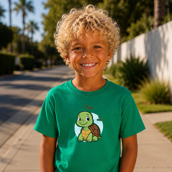Guus de Schildpad - T-shirt met naam - Unisex - 6 kleuren
