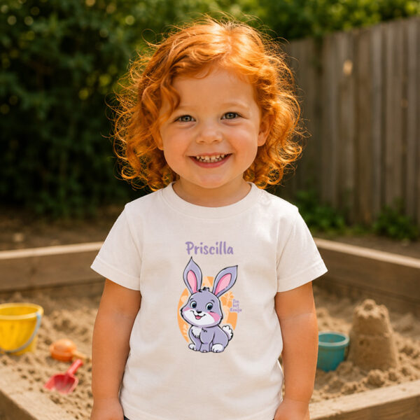 Isa het Konijn - T-shirt met naam - Unisex - 7 kleuren