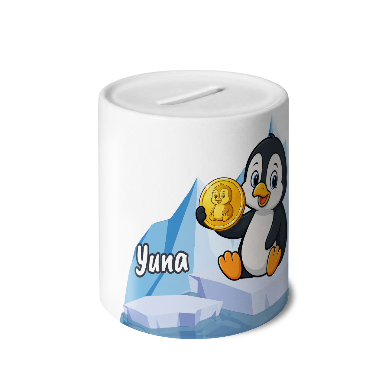Joeki de Pinguin - Spaarpot met eigen naam - Afbeelding 2