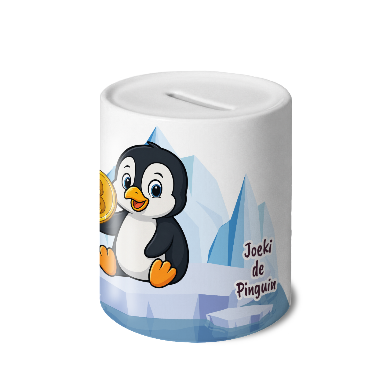 Joeki de Pinguin - Spaarpot met eigen naam - Afbeelding 4