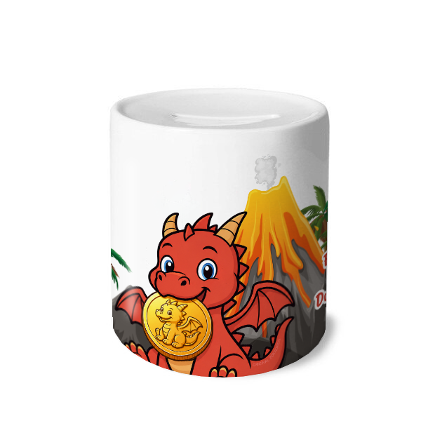 Spaarpot Max de Draak met naam