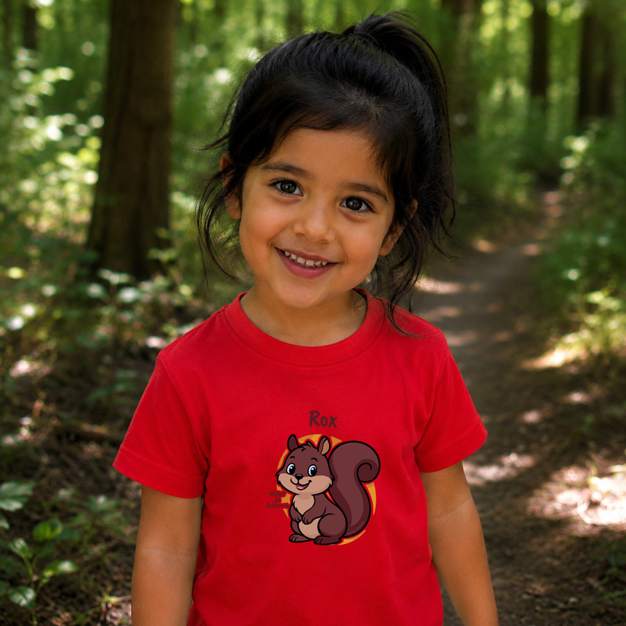 Nibbit de Eekhoorn- T-shirt met naam - Unisex - 6 kleuren