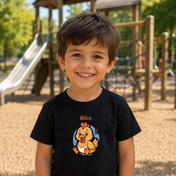 Pluk de kip - T-shirt met naam - Unisex - 5 kleuren