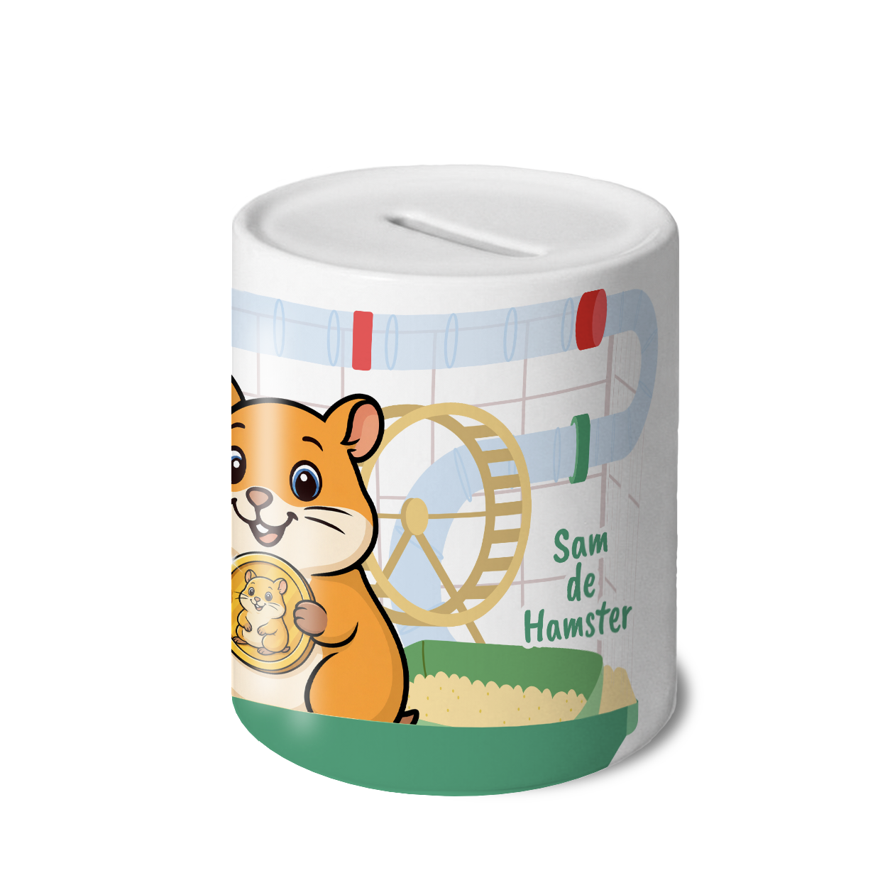 Sam de Hamster - Spaarpot met eigen naam - Afbeelding 4
