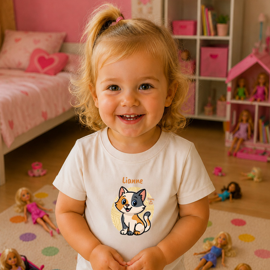 Timmy de Kat - T-shirt met naam - Unisex - 7 kleuren