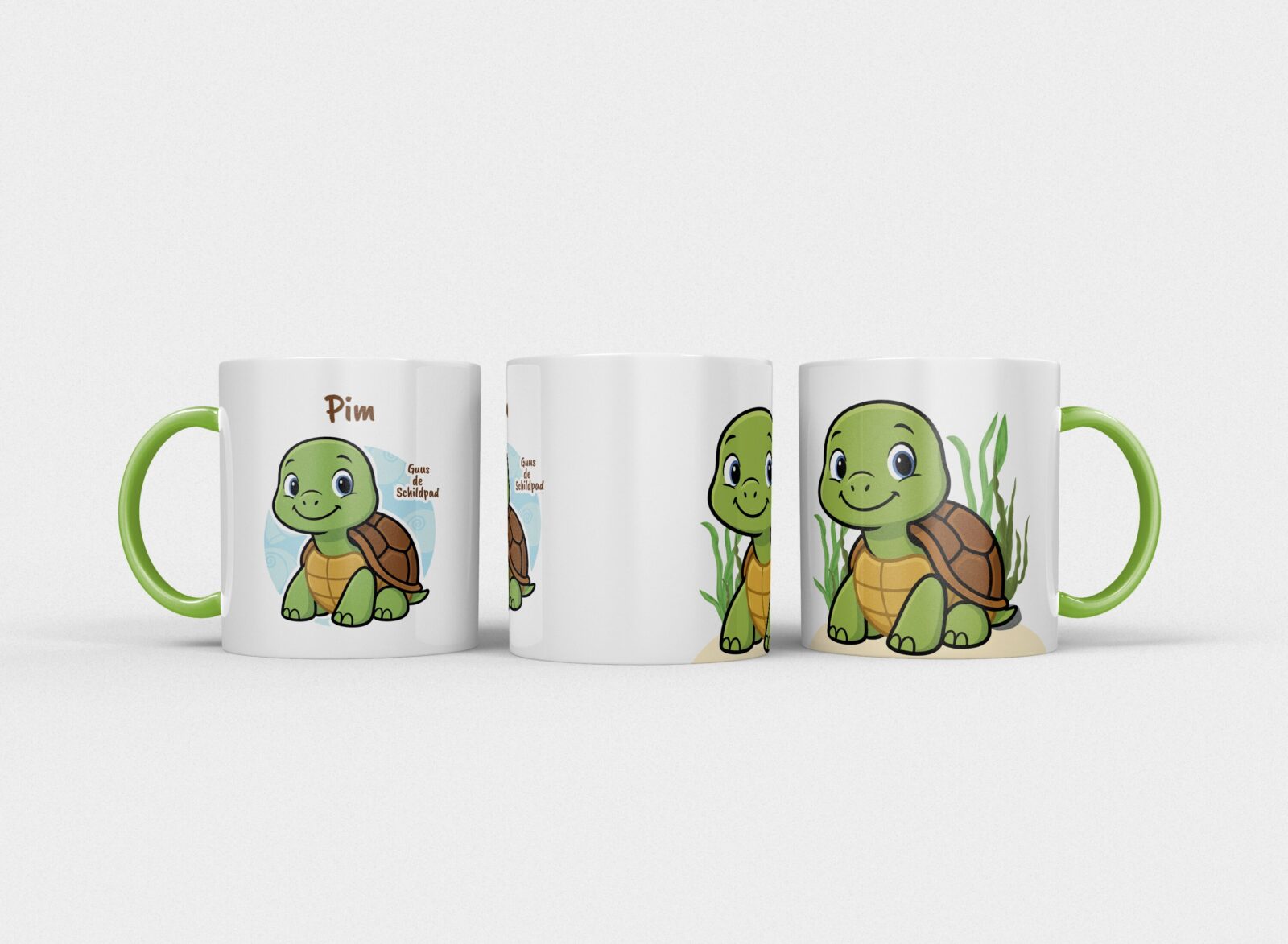 Guus de Schildpad | Kindermok met eigen naam - Afbeelding 4