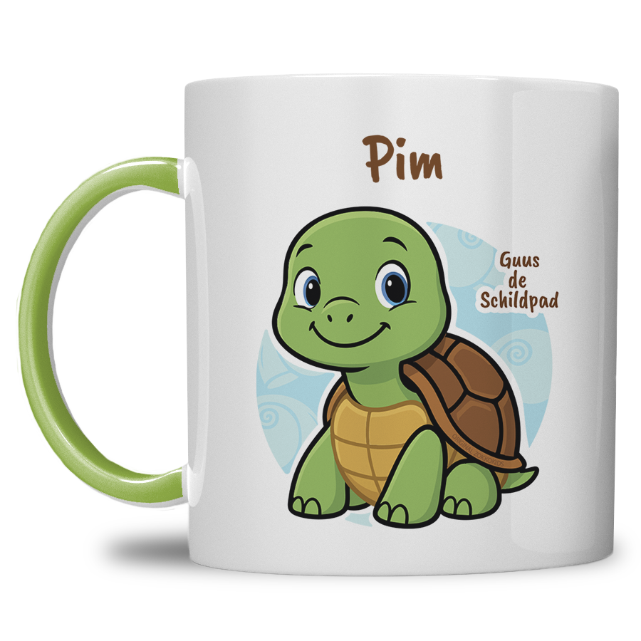 Guus de Schildpad | Kindermok met eigen naam