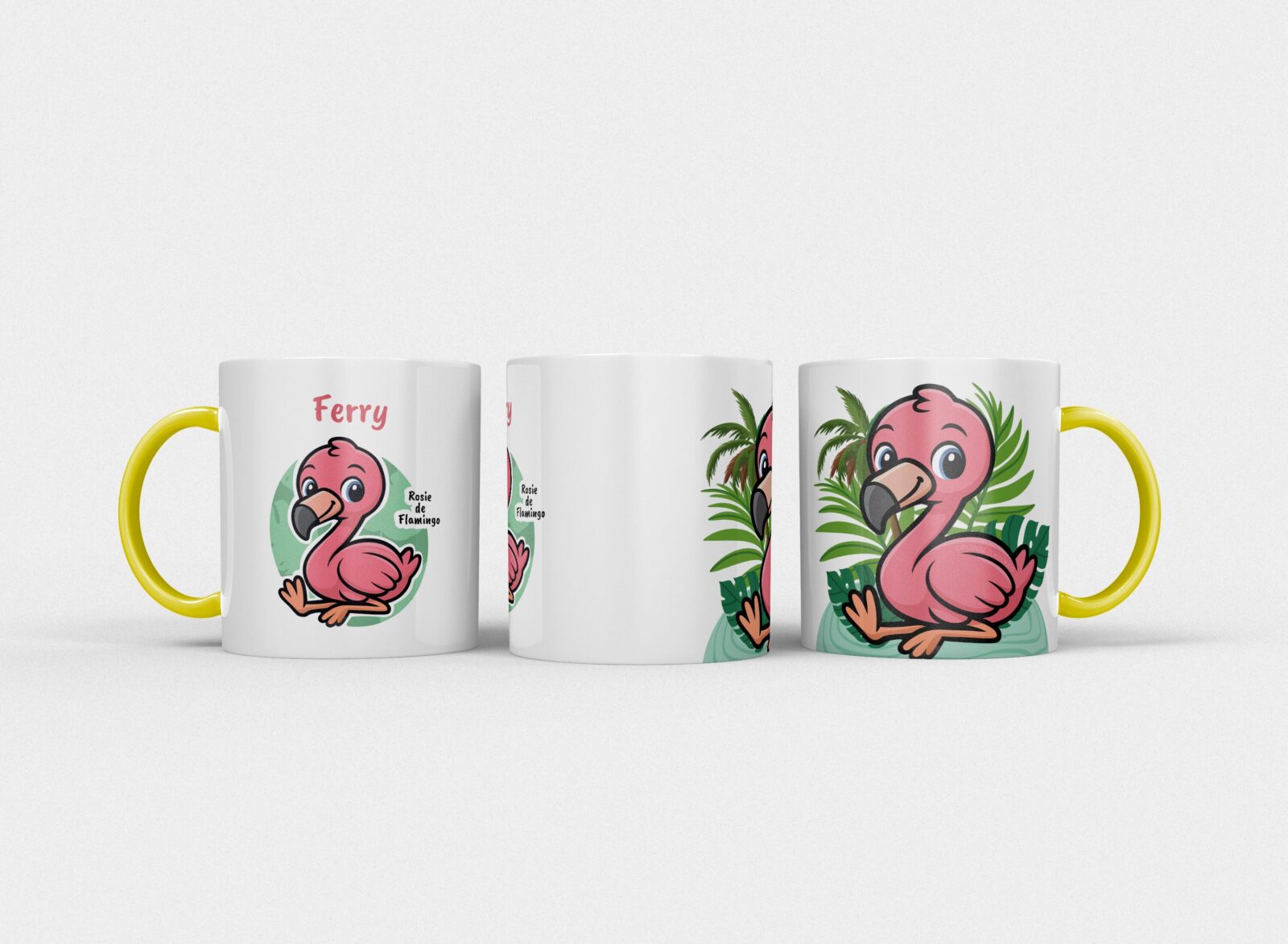 Rosie de flamingo | Kindermok met eigen naam - Afbeelding 11