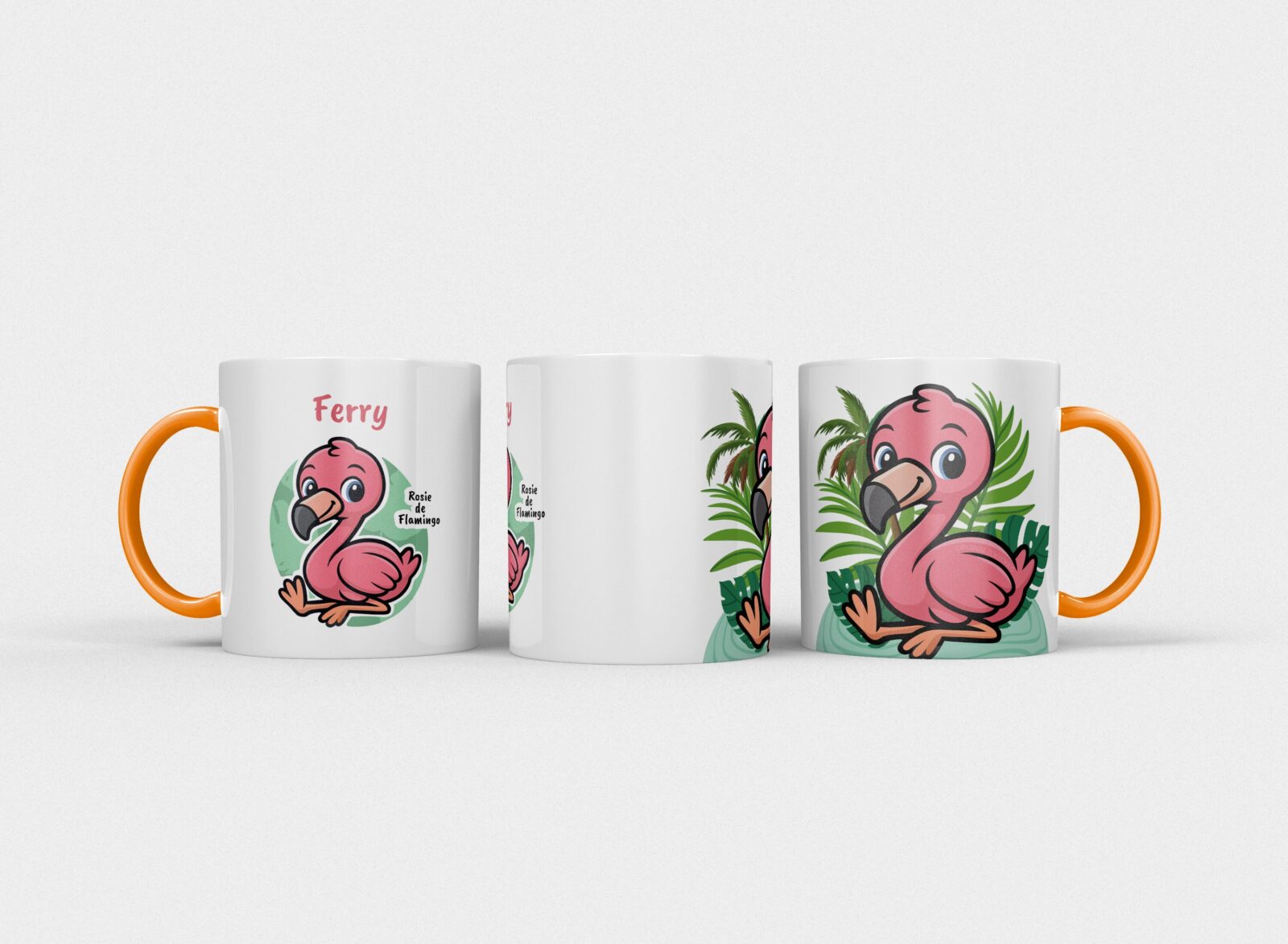 Rosie de flamingo | Kindermok met eigen naam - Afbeelding 13