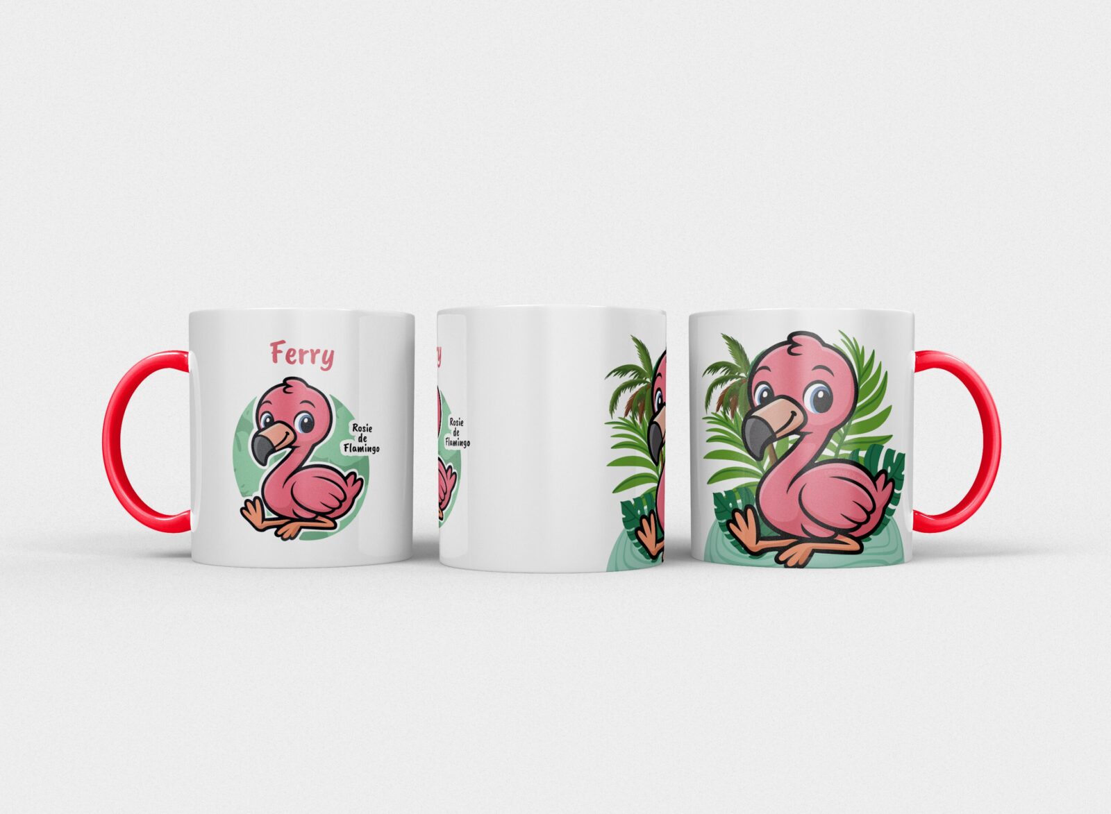 Rosie de flamingo | Kindermok met eigen naam - Afbeelding 14