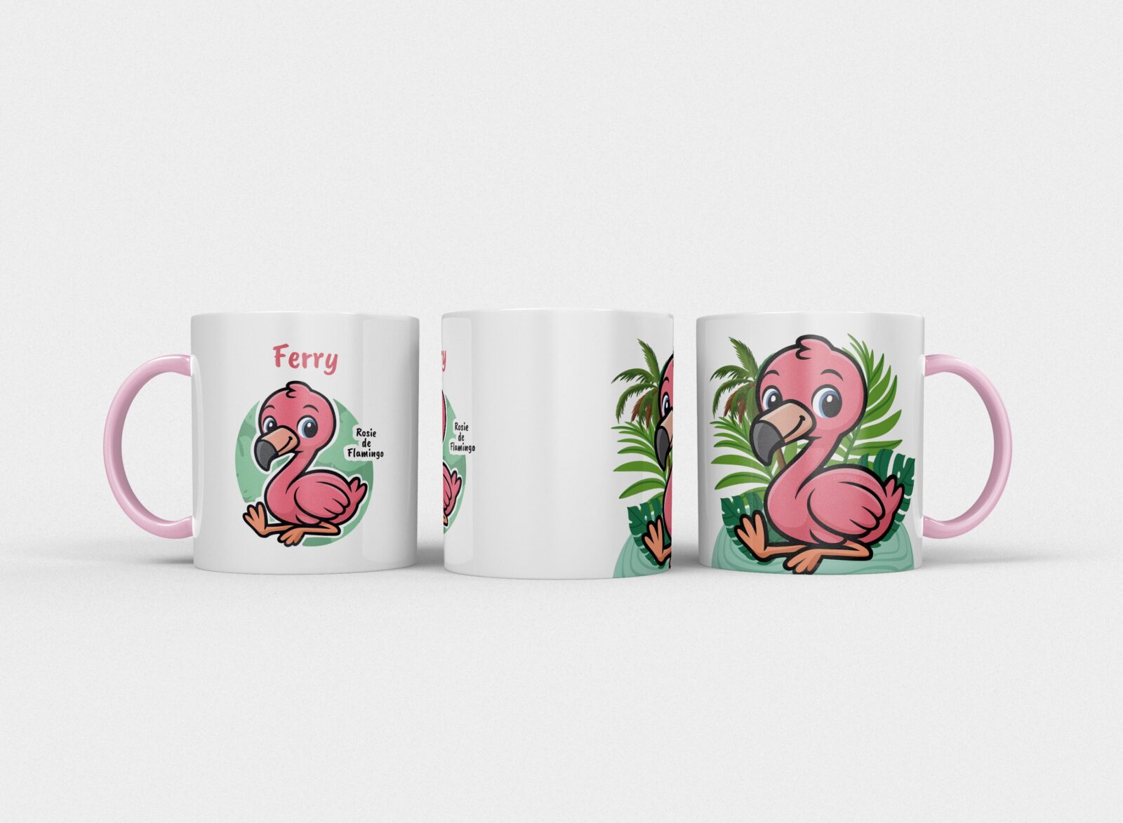 Rosie de flamingo | Kindermok met eigen naam - Afbeelding 15