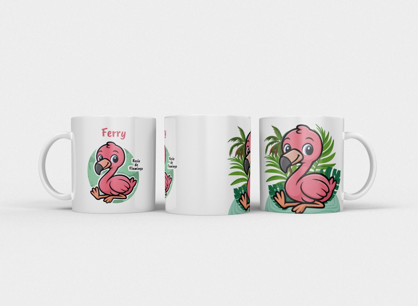 Rosie de flamingo | Kindermok met eigen naam - Afbeelding 16