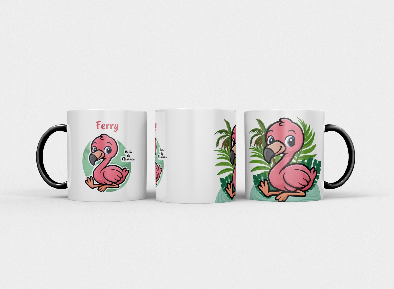 Rosie de flamingo | Kindermok met eigen naam - Afbeelding 18