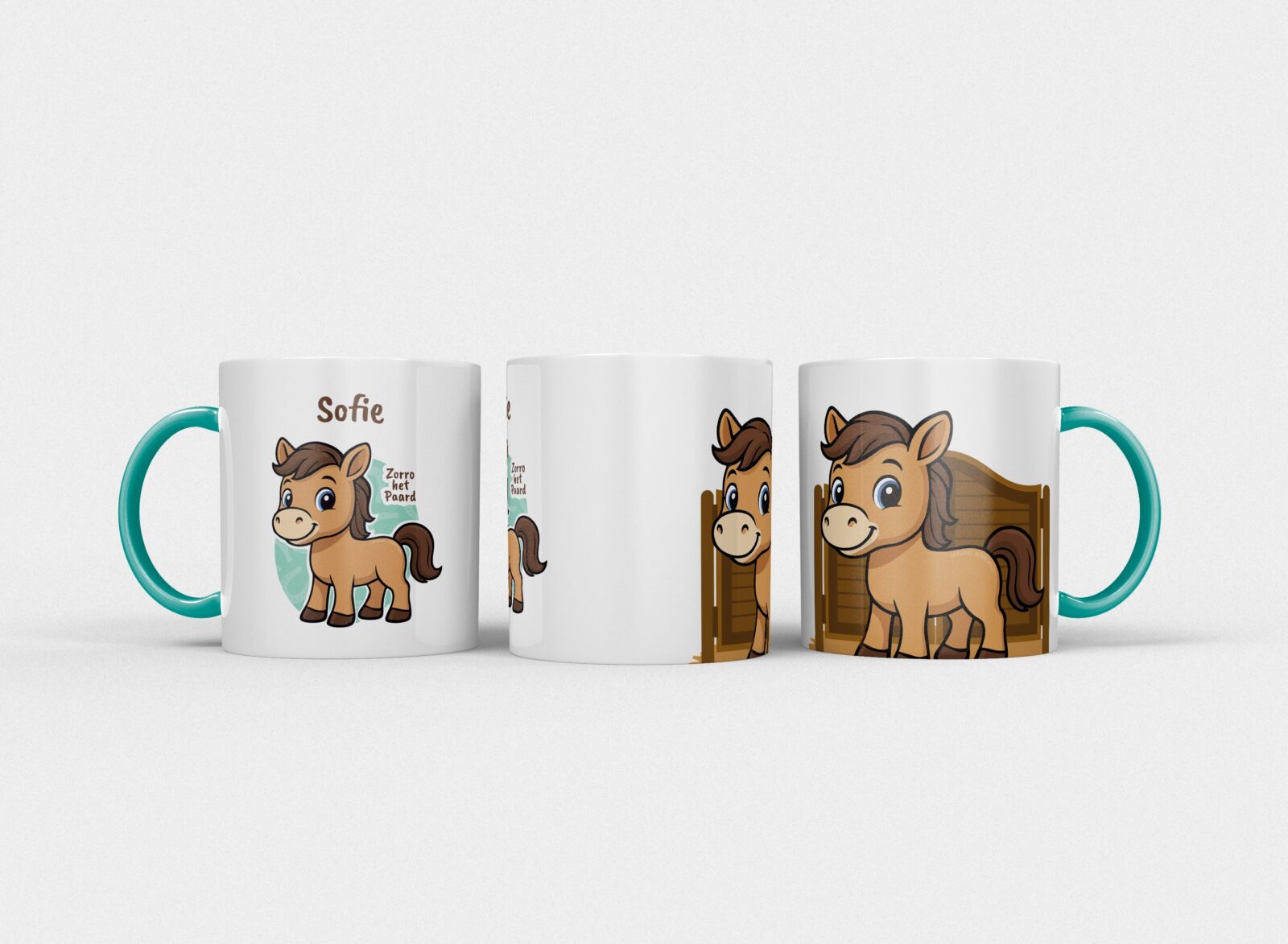 Zorro het Paard | Kindermok met eigen naam - Afbeelding 9
