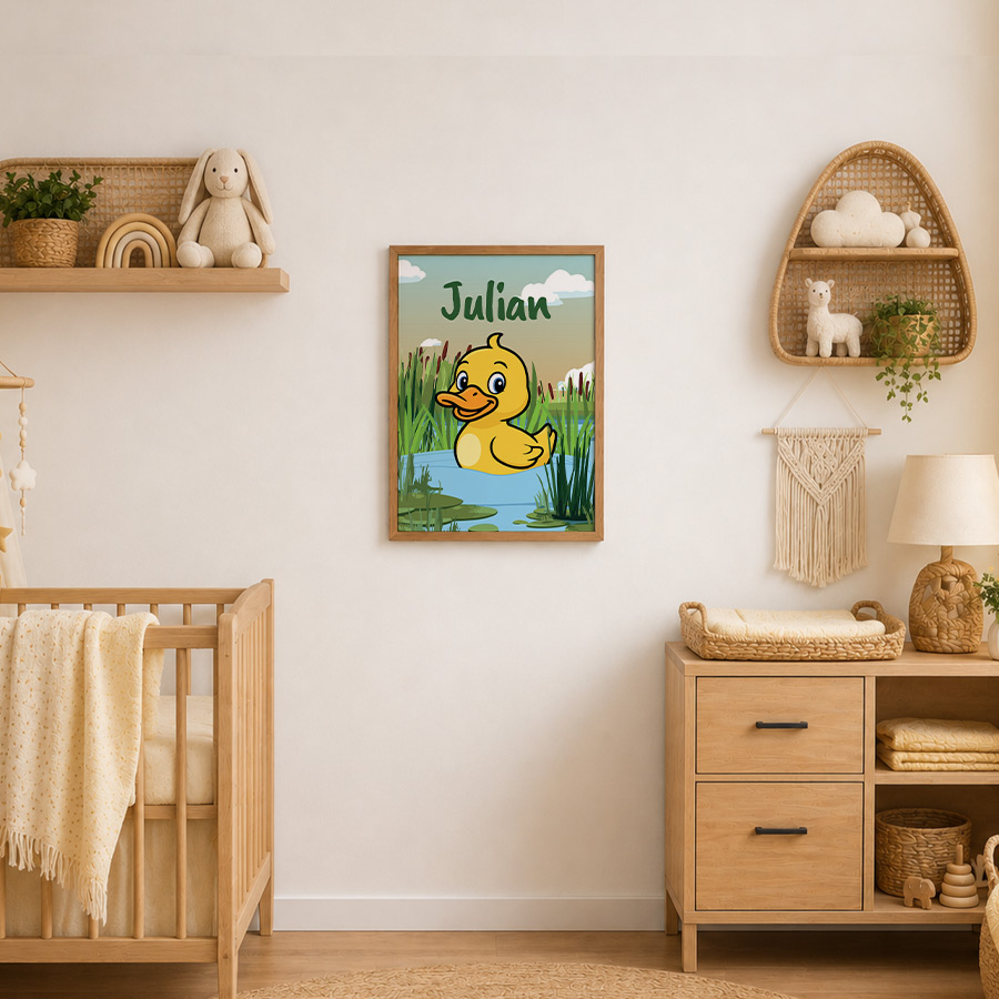 Kwip de Eend – Poster – Met eigen naam - Afbeelding 2