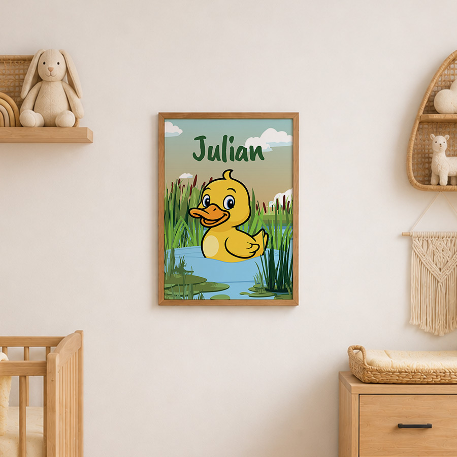Kwip de Eend – Poster – Met eigen naam - Afbeelding 4