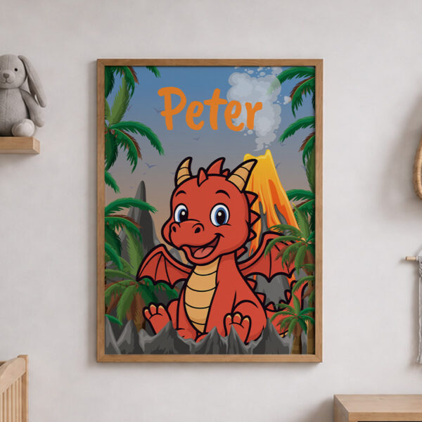 Max de Draak – Poster – Met eigen naam