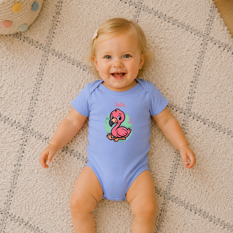 Rosie de Flamingo - Romper met naam - Afbeelding 3