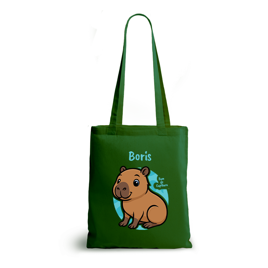 Bum de Capibara | tote bag | gepersonaliseerd met naam - Afbeelding 3