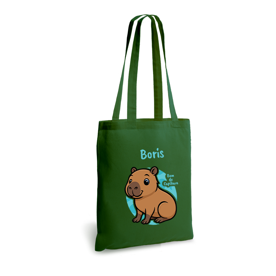 Bum de Capibara | tote bag | gepersonaliseerd met naam - Afbeelding 4