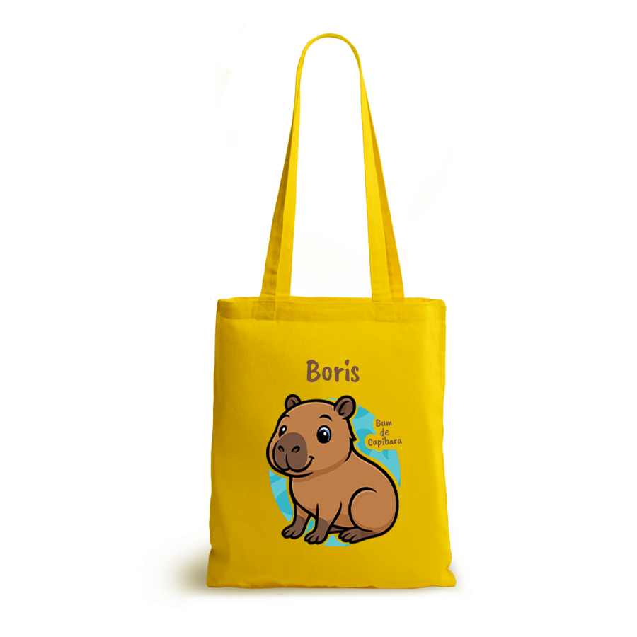 Bum de Capibara | tote bag | gepersonaliseerd met naam - Afbeelding 5