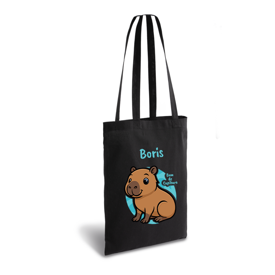 Bum de Capibara | tote bag | gepersonaliseerd met naam - Afbeelding 2