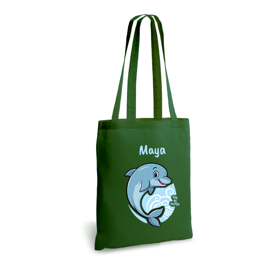 Flip de Dolfijn | tote bag | gepersonaliseerd met naam - Afbeelding 5