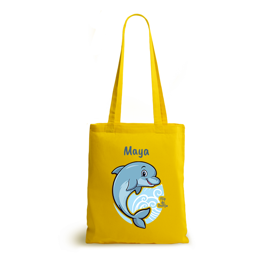 Flip de Dolfijn | tote bag | gepersonaliseerd met naam - Afbeelding 6