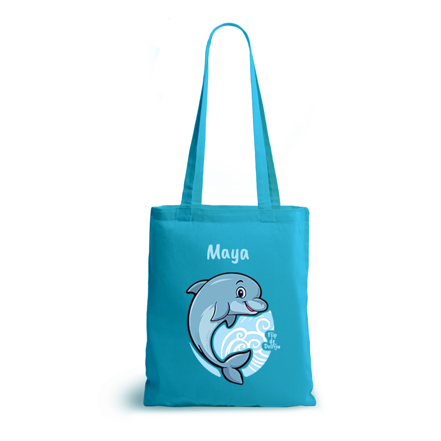 Flip de Dolfijn | tote bag | gepersonaliseerd met naam - Afbeelding 8