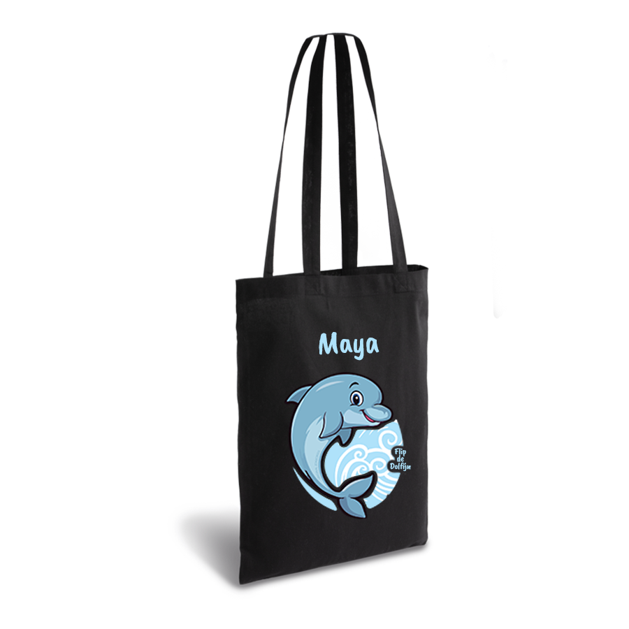 Flip de Dolfijn | tote bag | gepersonaliseerd met naam - Afbeelding 3