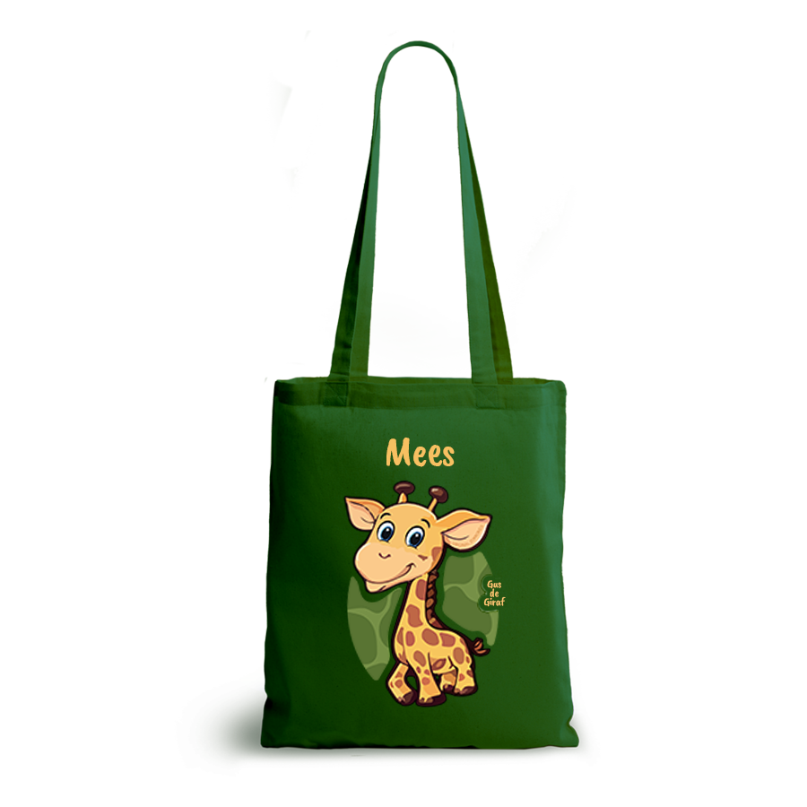 Gus de Giraf | tote bag | gepersonaliseerd met naam - Afbeelding 4
