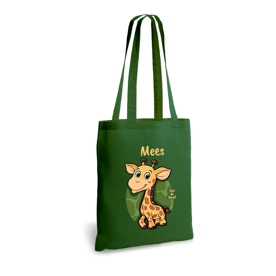 Gus de Giraf | tote bag | gepersonaliseerd met naam - Afbeelding 5