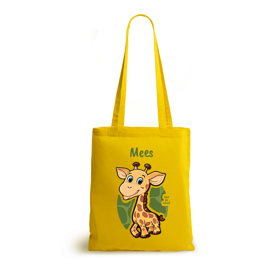 Gus de Giraf | tote bag | gepersonaliseerd met naam