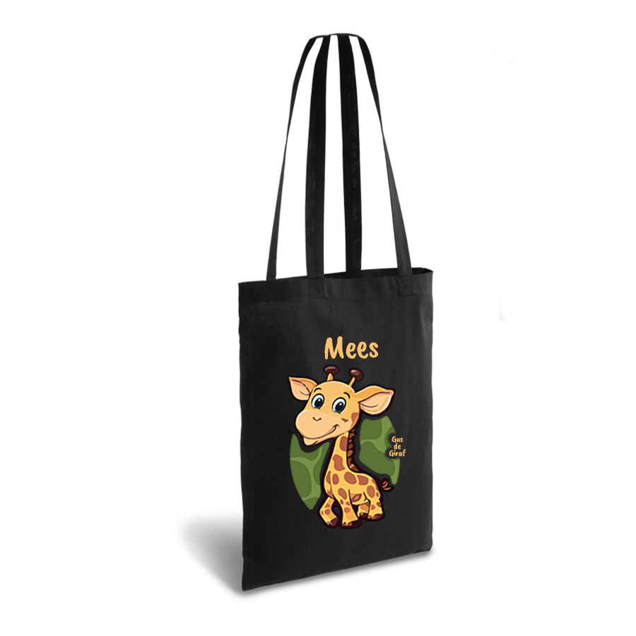 Gus de Giraf | tote bag | gepersonaliseerd met naam - Afbeelding 3