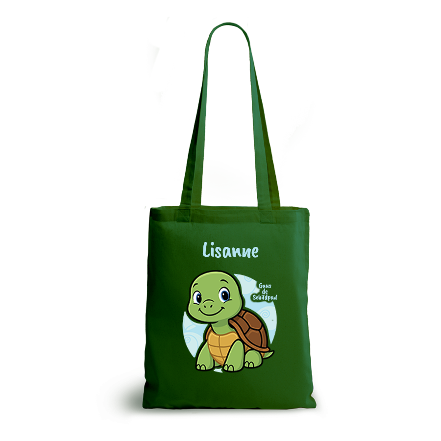 Guus de Schildpad | tote bag | gepersonaliseerd met naam - Afbeelding 5