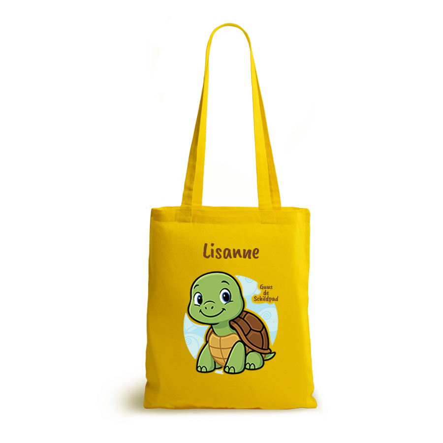 Guus de Schildpad | tote bag | gepersonaliseerd met naam - Afbeelding 7
