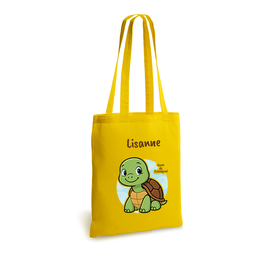 Guus de Schildpad | tote bag | gepersonaliseerd met naam - Afbeelding 8