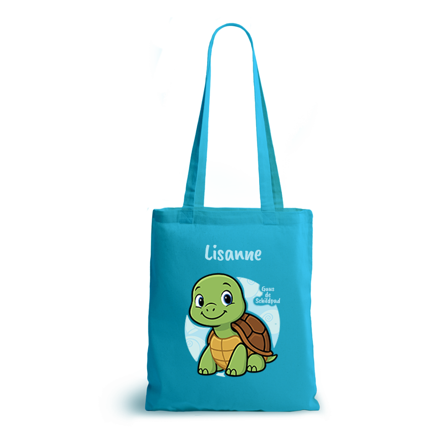 Guus de Schildpad | tote bag | gepersonaliseerd met naam - Afbeelding 9