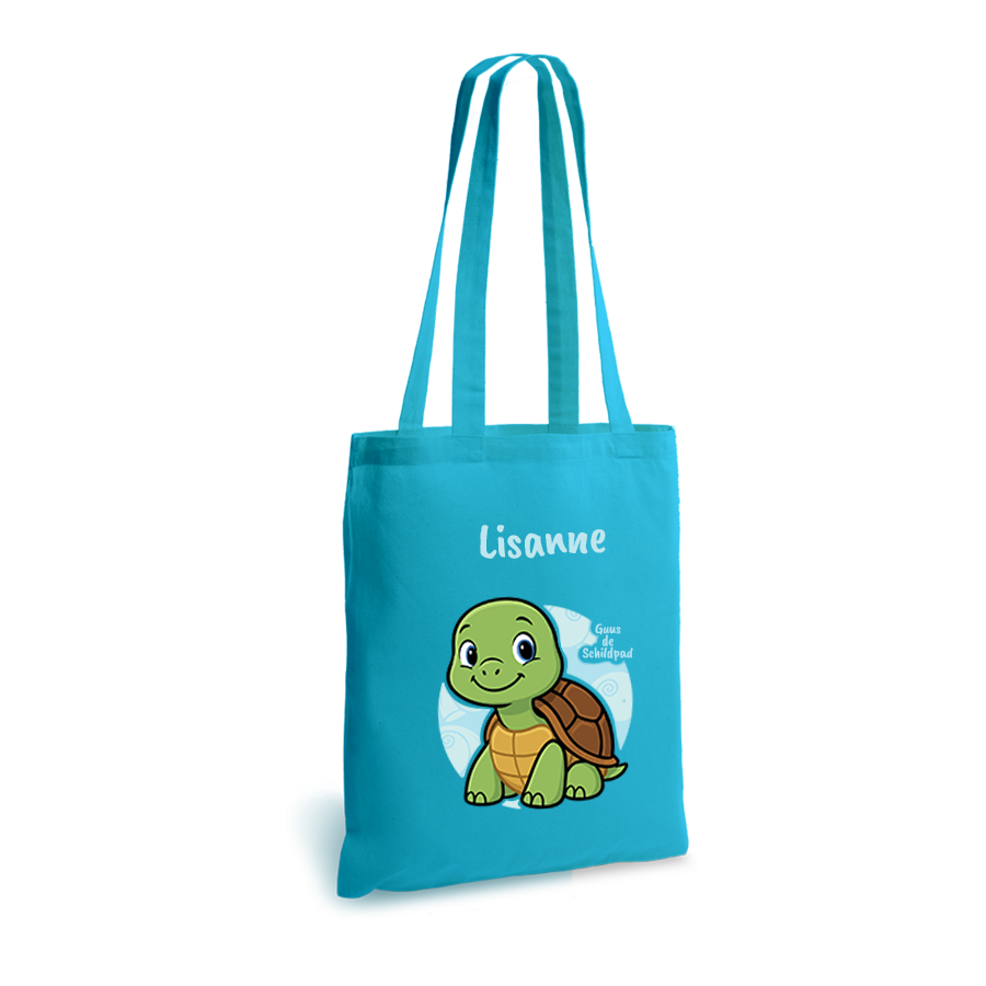 Guus de Schildpad | tote bag | gepersonaliseerd met naam - Afbeelding 10