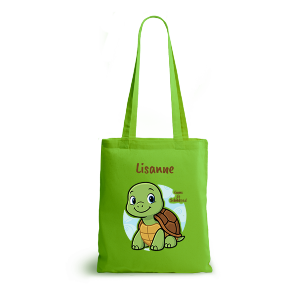 Guus de Schildpad | tote bag | gepersonaliseerd met naam