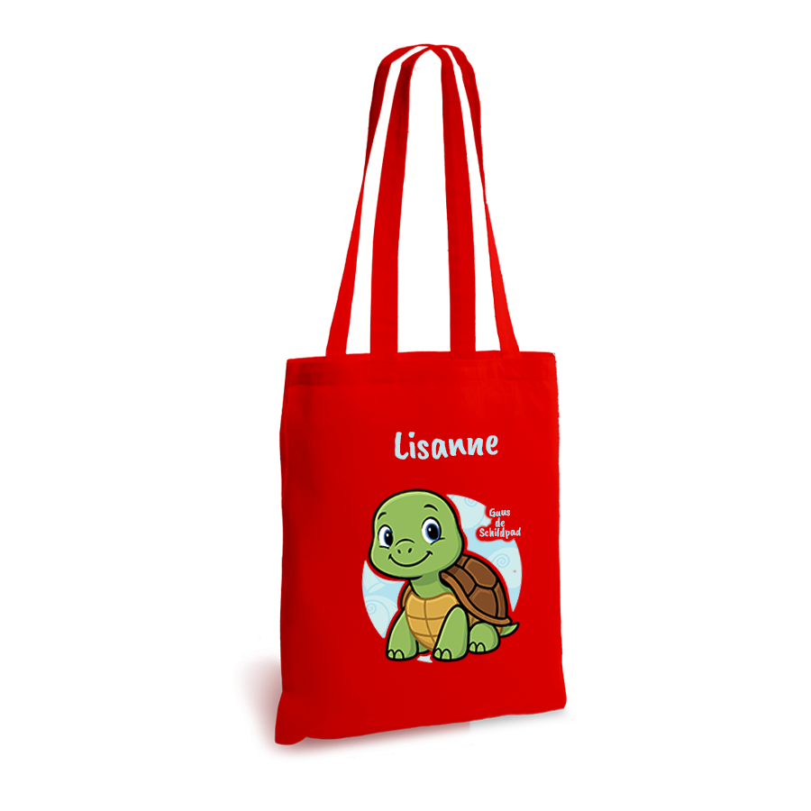 Guus de Schildpad | tote bag | gepersonaliseerd met naam - Afbeelding 15